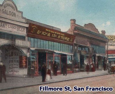 The fascia of the E.P. Charlton store in Fillmore Street, San Francisco was adapted to replace its founder's name with that of F. W. Woolworth - one of the sacrifices requires as part of the $65m merger of 1912.