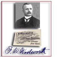 A visit and business card from Frank Woolworth could be the key to a large and lucrative contract for European factories in the 1890s