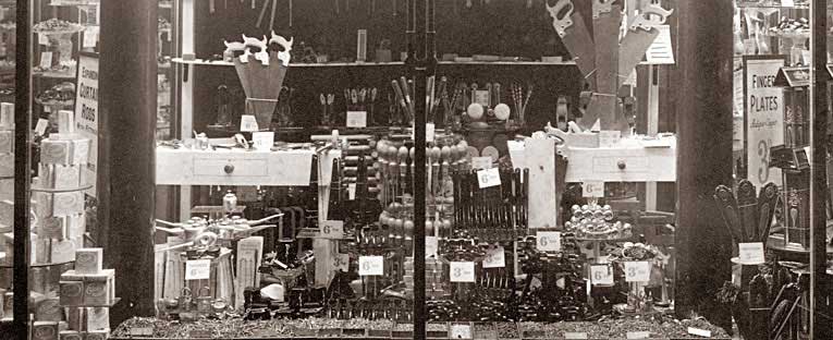 An eleborate window display of tools and diy equipment at Woolworths in London Road Liverpool in 1931. The picture was taken for the company by the legendary Architectural Photographer Stewart Bale