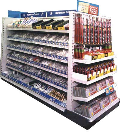 A typical DIY display from a Woolworths store during the Kingfisher years 1982-2002