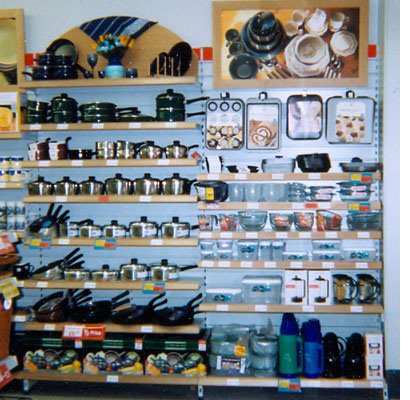 The Kitchen Shop in a small Woolworths High Street store in the year 2000