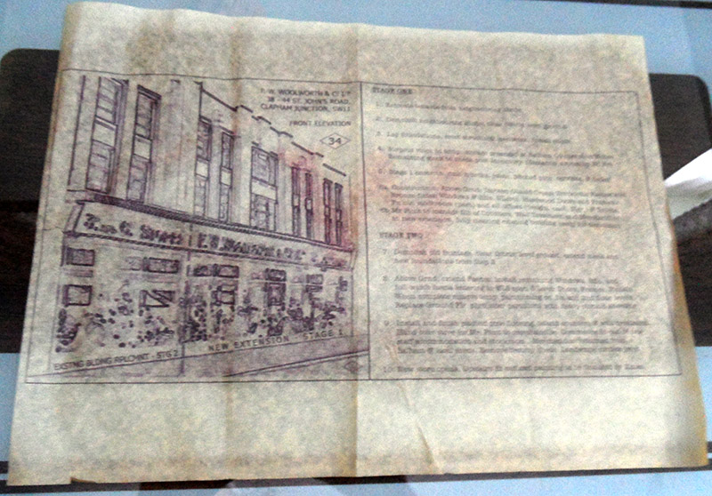 In the early 1920s Woolworth's Architects and Planning Department at its headquarters in Victory House, Kingsway, WC2 had invested in sophisticated printing technology that could rattle out huge store drawings and project plans on thin greaseproof paper for use on site