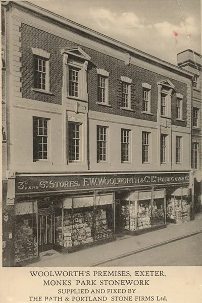 Woolworth's opened its first store in Exeter, the county town of Devon in the English West Country, on December 1st, 1923. It proved a hit on day one, over the years it swapped to new premises twice, remaining a top performer and best loved location throughout the Company's time in the British High Street.  Woolworth's opened its first store in Exeter, the county town of Devon in the English West Country, on December 1st, 1923. It proved a hit on day one, over the years it swapped to new premises twice, remaining a top performer and best loved location throughout the Company's time in the British High Street.