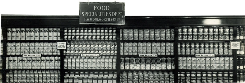 An example of the display instructions prepared and photographed above the Edgware Road store and then circulated across the store estate for other branches to copy or use as a guide to laying out the display. This example shows the Food Specialities Department. An example of the display instructions prepared and photographed above the Edgware Road store and then circulated across the store estate for other branches to copy or use as a guide to laying out the display. This example shows the Food Specialities Department.
