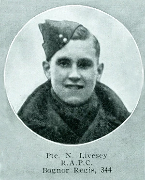 Stockroom Assistant Norman Livesey joined the team at Woolworth's in Bognor Regis when he left school. With waiting to be called up a volunteered for military service at the outbreak of World War II, and was surprised to be assigned to the Army Pay Corps, where at least his colleagues aand manager though he would be safe, little did they know the sad fate that would befall him.