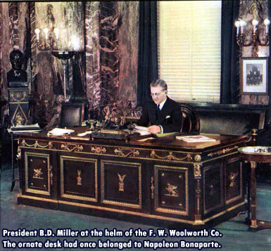 Byron De Witt Miller, a Founding Director of British Woolworth in 1909 who was later recalled to New York to replace H.T. Parson as Treasurer (FD), and hand-picked as his successor, taking the reins in 1932