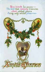 A Woolworths postcard-style Christmas Card from the 1920s