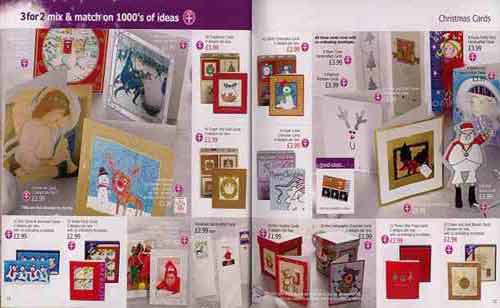 Part of the range of Christmas Cards from Woolworths Christmas Catalogue 2003
